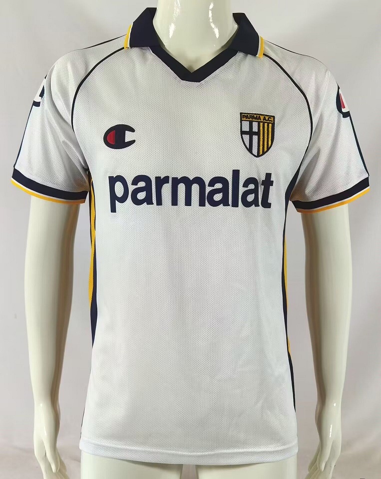 AAA Quality Parma 03/04 Away White Soccer Jersey